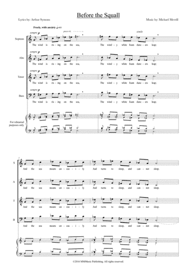 Before the Squall (from 'Mariner Songs')