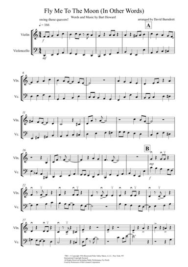 Fly Me To The Moon (In Other Words) (arr. David Burndrett)