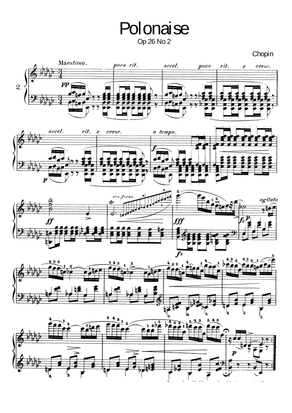 Chopin- Polonaise in E flat minor, Op. 26 No. 2 (arr. Harry Sebastian)