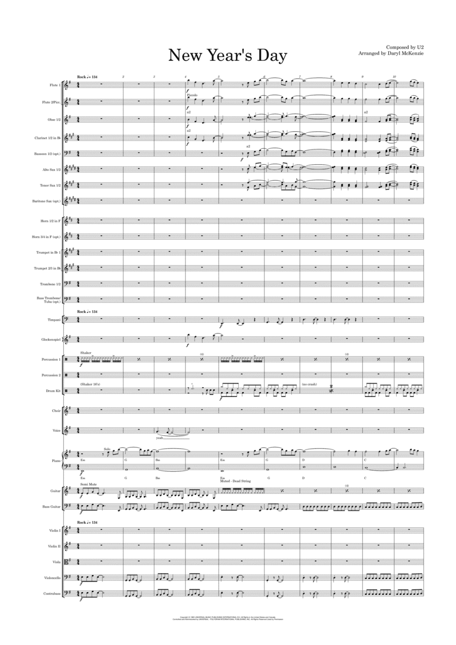 New Year's Day (arr. Daryl McKenzie)