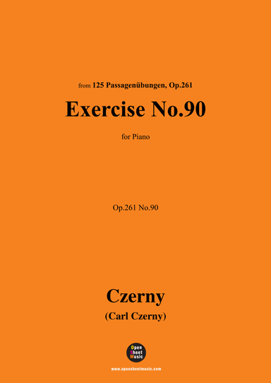 C. Czerny-Exercise No.90,Op.261 No.90 (arr. OSM Press)