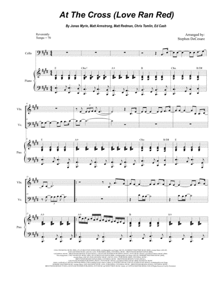 At The Cross (love Ran Red) (arr. Stephen DeCesare)