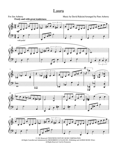 Laura (arr. Pam Asberry)