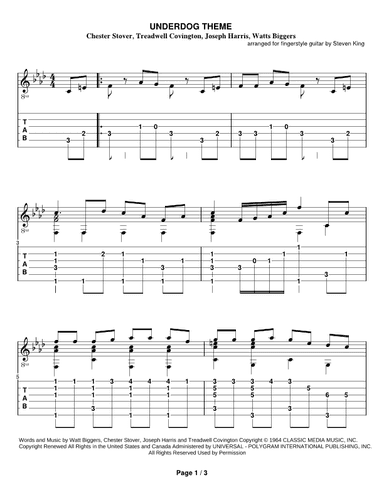 Underdog Theme (arr. Steven Michael King)