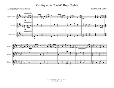 O Holy Night (Cantique De Noel) (arr. Dominic Meccia)