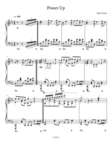 Red Velvet-Power Up (Advanced Piano Arrangement) (arr. Chamal Rashmika)