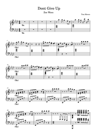 Don't Give Up (arr. Tom Mewes)