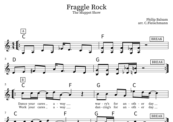Fraggle Rock Theme (arr. Christoph Fleischmann)