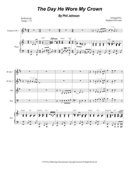 The Day He Wore My Crown (arr. Stephen DeCesare)