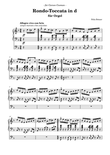 Rondo-Toccata in d-Moll