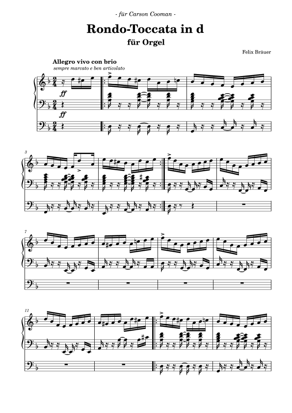 Rondo-Toccata in d-Moll