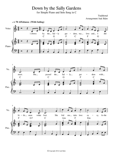 Down by the Sally Gardens (arr. Isak Skåre)