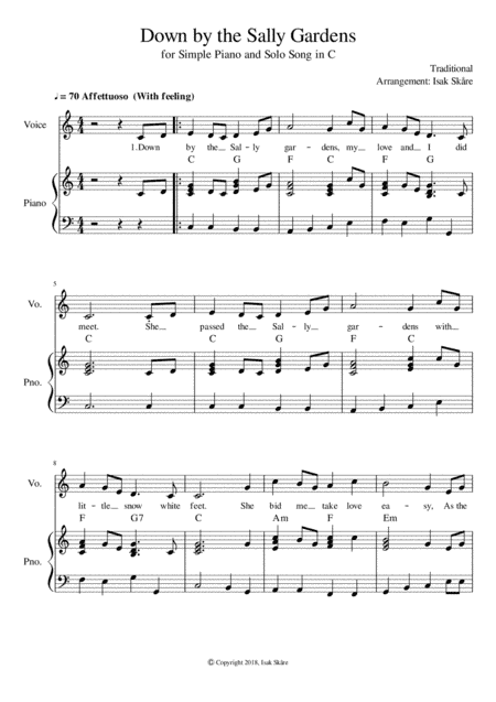 Down by the Sally Gardens (arr. Isak Skåre)