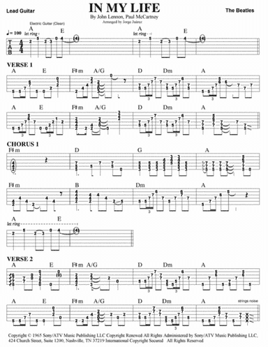 In My Life (arr. Jorge Juárez)