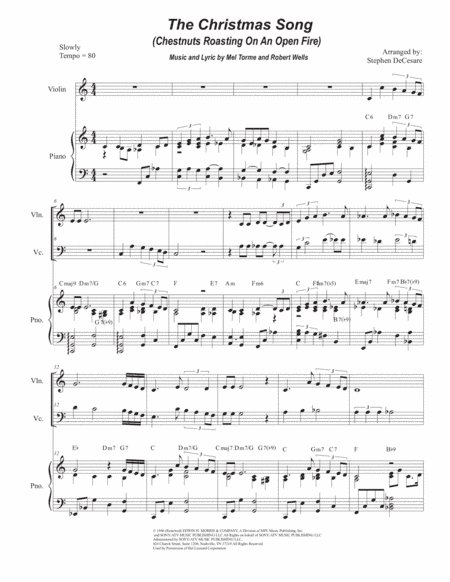 The Christmas Song (Chestnuts Roasting On An Open Fire) (arr. Stephen DeCesare)
