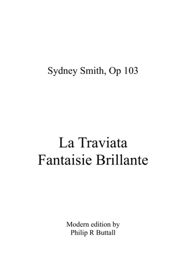 PRB Piano Series - La Traviata Fantaisie Brillante (Verdi / Smith) (arr. PRB Music)