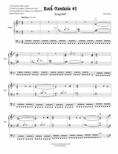 Rock Fantasia #1 "Kingsfold" (arr. Erin Craig)