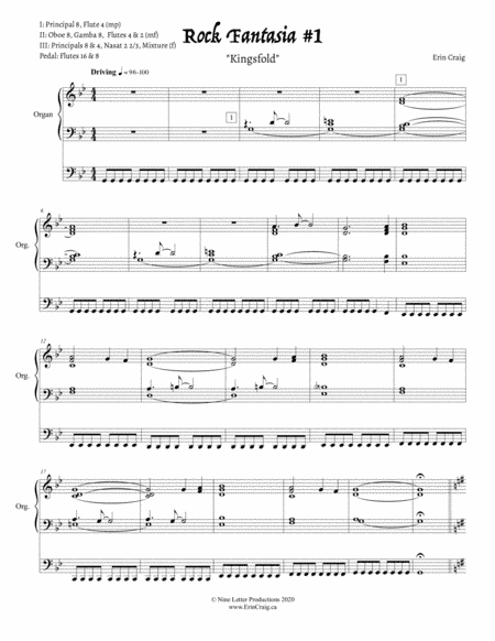 Rock Fantasia #1 "Kingsfold" (arr. Erin Craig)