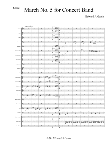 March No. 5 for Concert Band