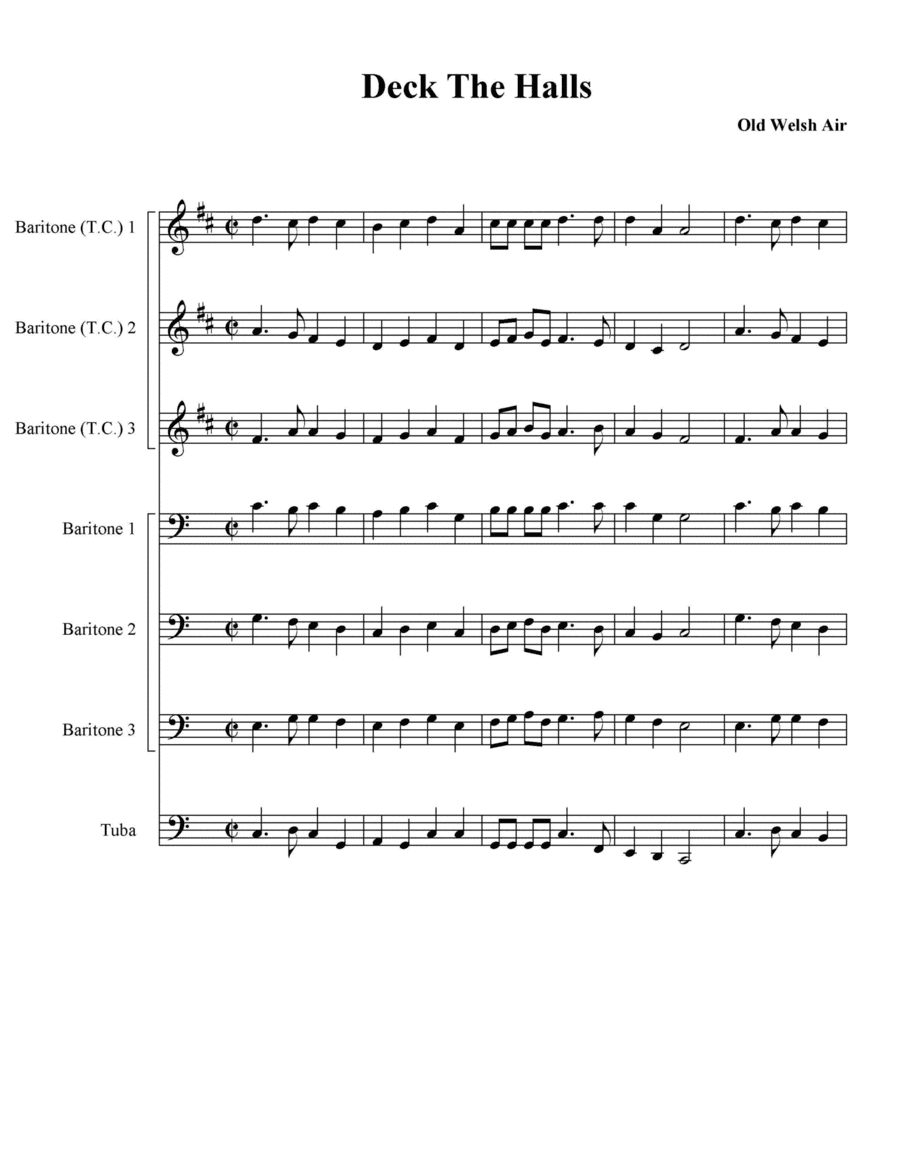 Deck the Halls (arr. Travis Hayman)