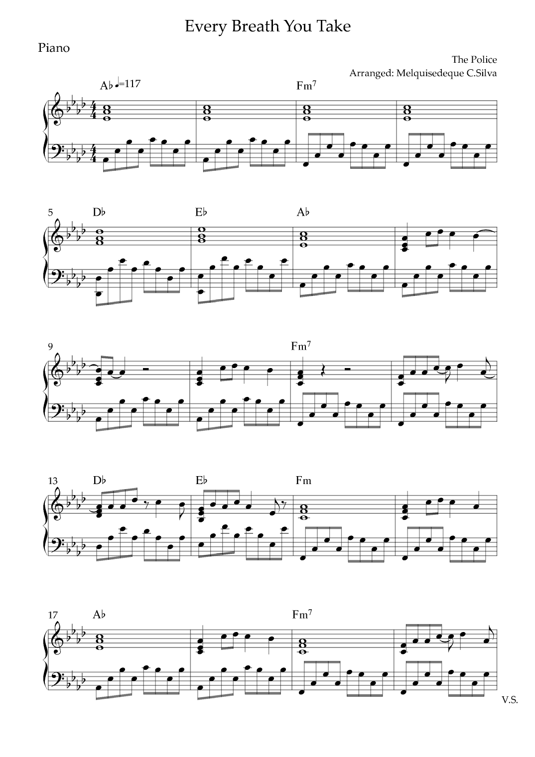 Every Breath You Take (arr. Melquisedeque C.Silva)