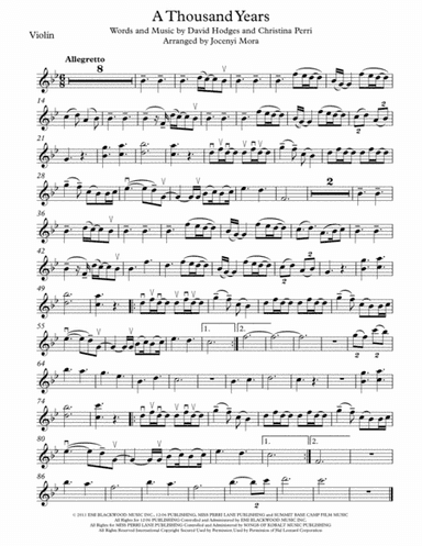A Thousand Years (arr. Joce)