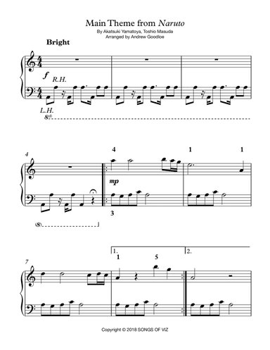 Naruto (arr. Andrew Goodloe)