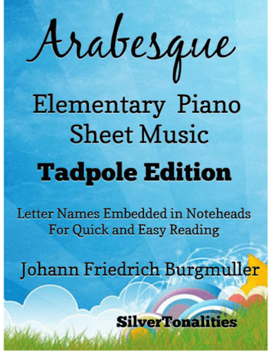 Arabesque Elementary Piano Sheet Music 2nd Edition (arr. SilverTonalities)