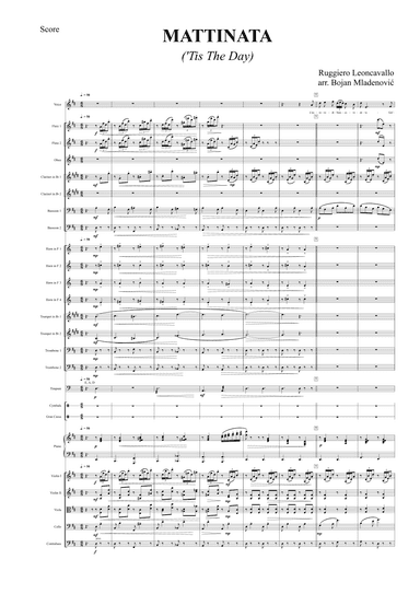 Mattinata ('Tis The Day) (arr. Bojan Mladenović)
