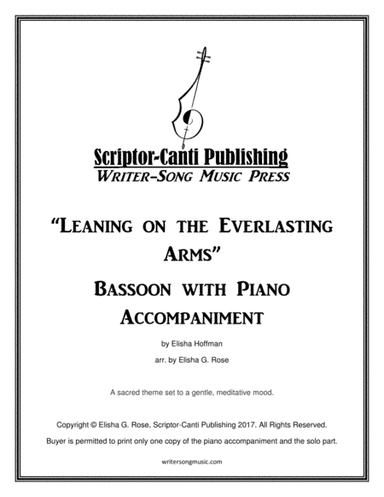 Leaning on the Everlasting Arms - Bassoon (arr. Elisha G. Rose)
