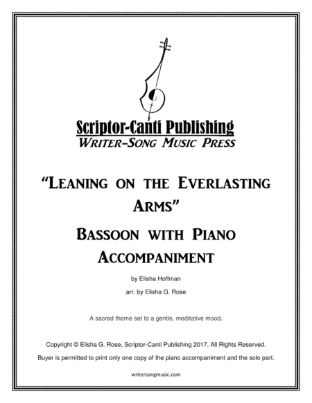 Leaning on the Everlasting Arms - Bassoon (arr. Elisha G. Rose)