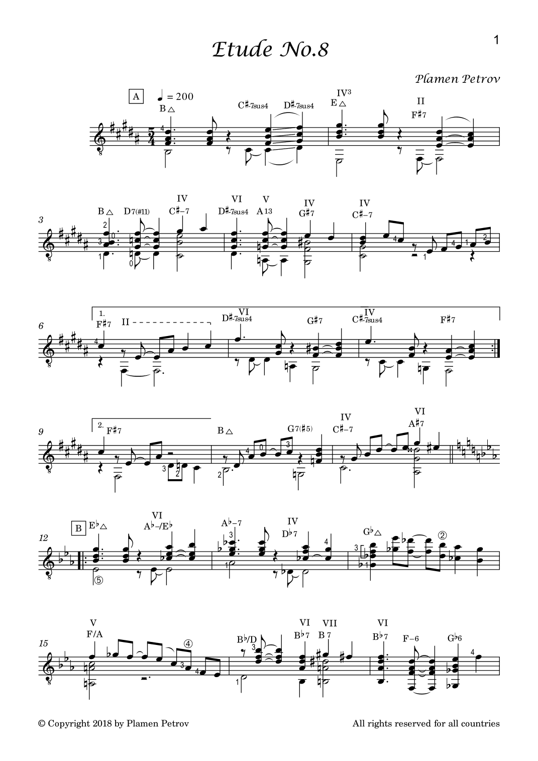 Etude No 8