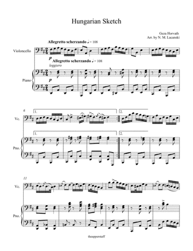 Hungarian Sketch (arr. Nick Lacanski)
