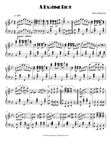 A Ragtime Riot