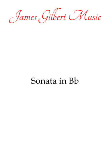 Sonata in Bb Major (K. 281) (arr. James Gilbert Music)