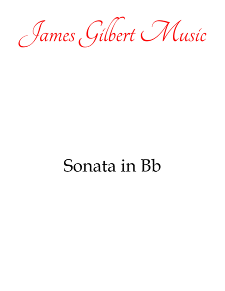 Sonata in Bb Major (K. 281) (arr. James Gilbert Music)