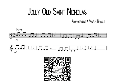 Jolly old Saint Nicholas (arr. Maëla Raoult)