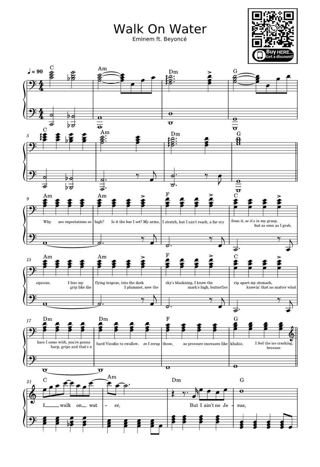 Walk On Water (arr. eduardo)