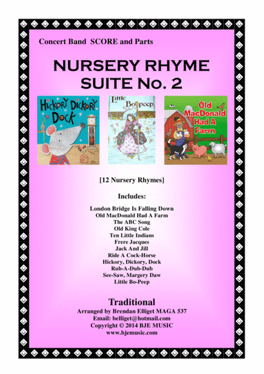 Nursery Rhyme Suite No. 2 - Concert Band Score and parts (arr. Brendan Elliget)