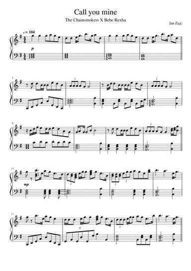 Call You Mine (arr. Jan Zajc)