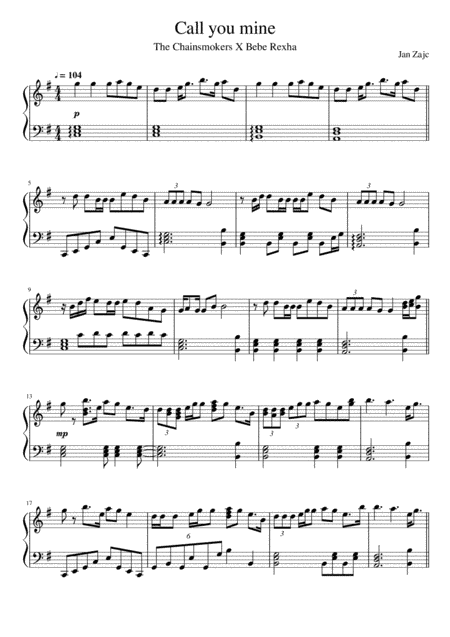 Call You Mine (arr. Jan Zajc)