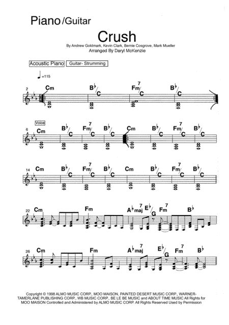 Crush (arr. Daryl McKenzie)