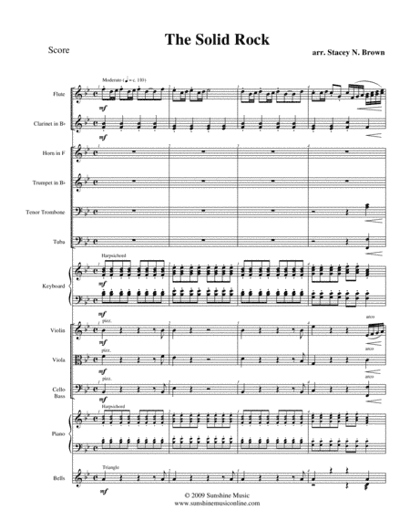 The Solid Rock "My Hope is Built" (arr. Sunshine Music)