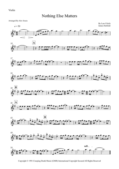 Nothing Else Matters (arr. Alex Souza)