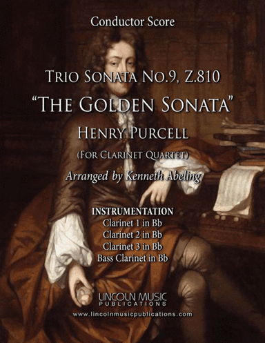 Purcell - Trio Sonata No.9 (for Clarinet Quartet) (arr. Kenneth Abeling)