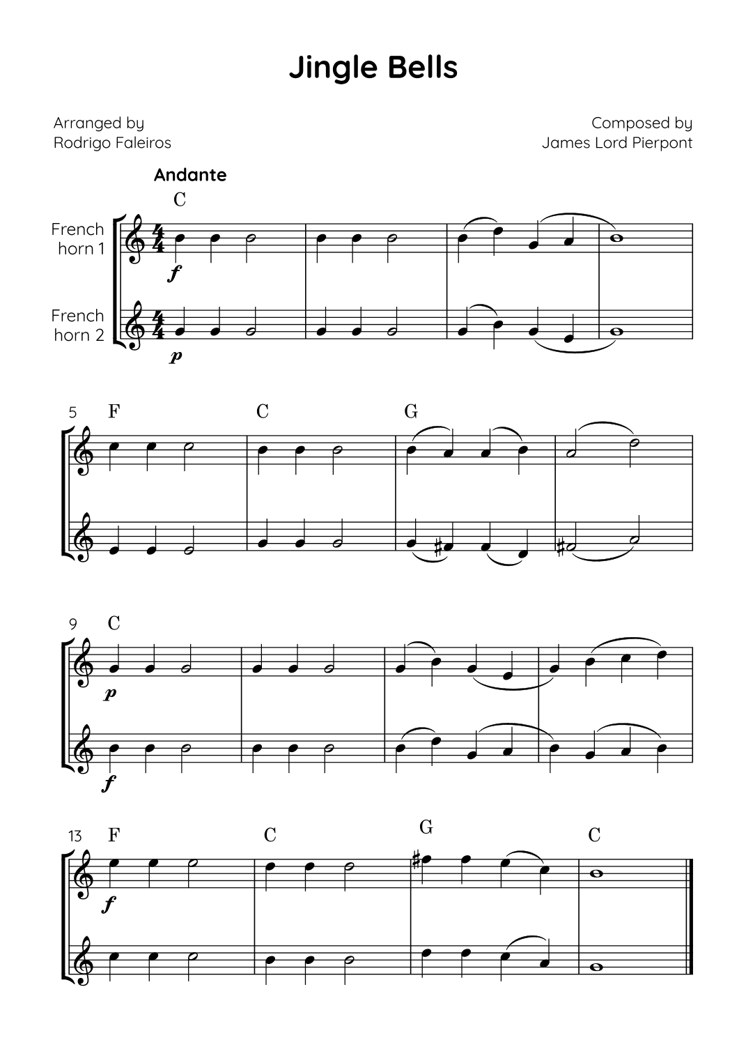 Jingle Bells (arr. Rodrigo Faleiros)