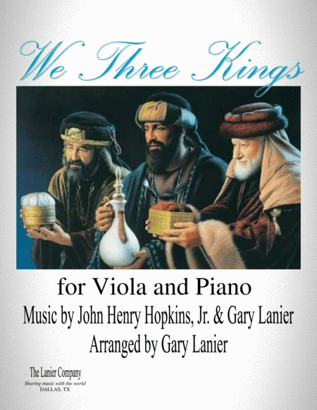 WE THREE KINGS (for Viola and Piano - Score and Part included) (arr. Gary Lanier)