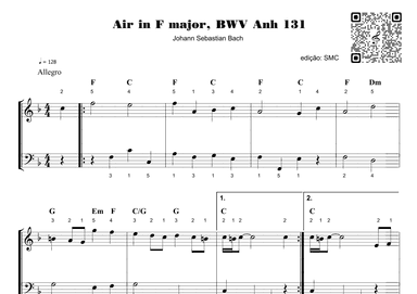 Air in F major, BWV Anh 131 (arr. Piano)