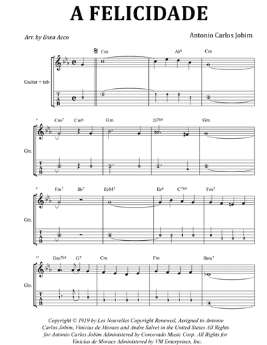 A Felicidade (arr. Enea Acco)