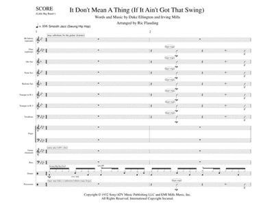 It Don't Mean A Thing (If It Ain't Got That Swing) (arr. Ric Flauding)